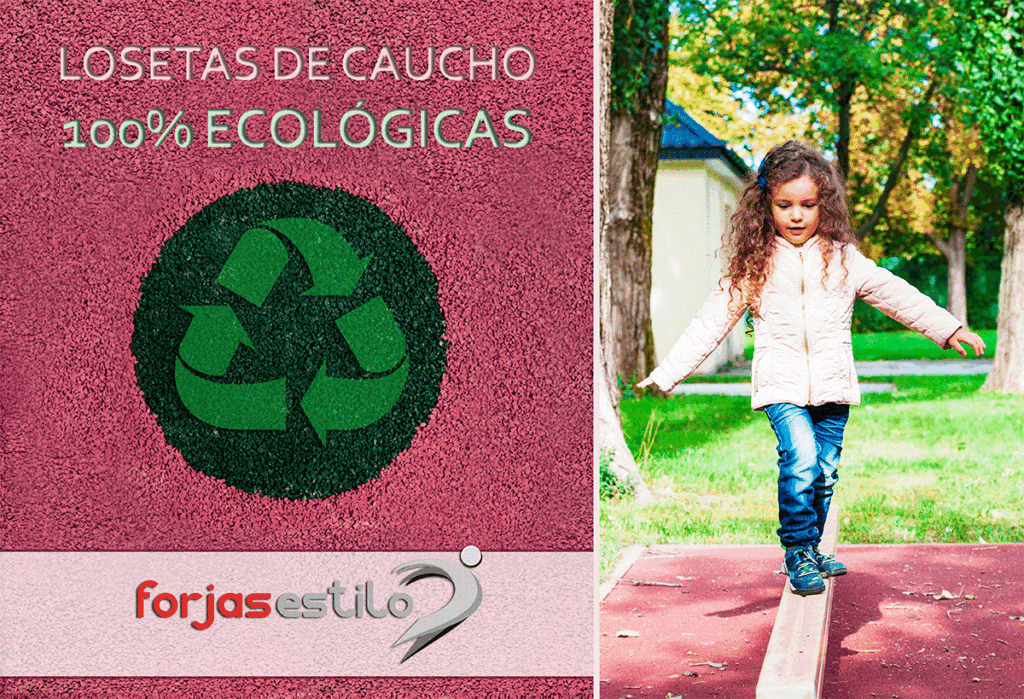 ✓✓ Losetas de caucho para celebrar el Día Mundial del Reciclaje