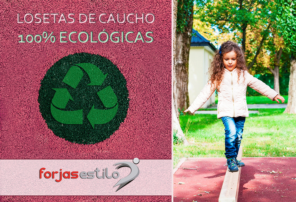✓✓ Losetas de caucho para celebrar el Día Mundial del Reciclaje