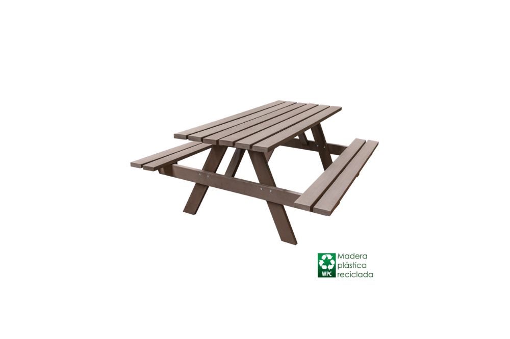 Mesa picnic madera: complemento ideal para paisaje urbano